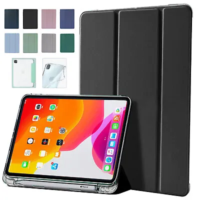 $21.03 • Buy Slim Leather Case For IPad Pro 11 2020/2018 Pencil Holder Soft Clear Back Cover