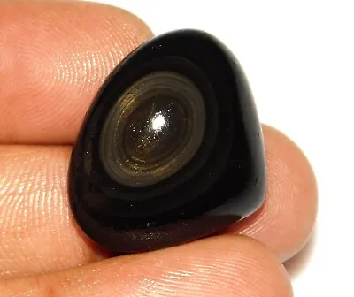 29.ct Natural Rainbow Obsidian Eye Heart Cabochon Jewelry Making Gemstone At=43 • $11.42