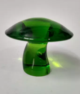 Vintage Viking Green Glass Mushroom 2  Mushroom Cap • $66