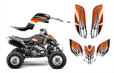 Yamaha Raptor 660 660r Graphics Decal Wrap Kit #1300 Orange Tribal • $169