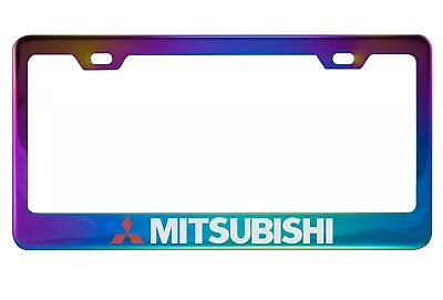 Neo Chrome License Plate Frame For Mitsubishi • $17.50