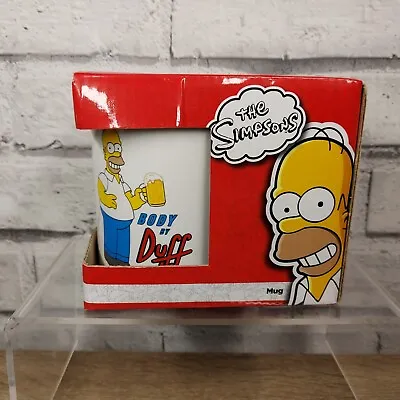 The Simpsons Homer Simpson Mug 100% Official Body Of Duff Beer New Boxed 2013 • £8.49