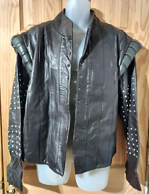 Museum Replicas Limited  Brown Leather Studded Jacket Size XL Renaissance NWT • $175