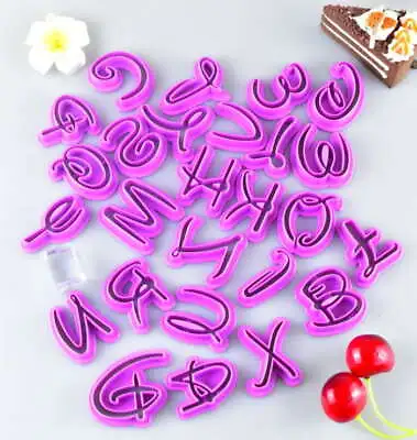 $8.99 • Buy 26 Alphabet Mold Disney Style Letter Cutter Fondant Cookie Stamp Cake AU STOCK