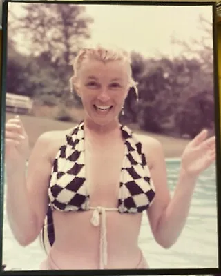 1956 Marilyn Monroe Original Photo Milton Greene Stamped Pool Bikini Swimsuit CT • $5500