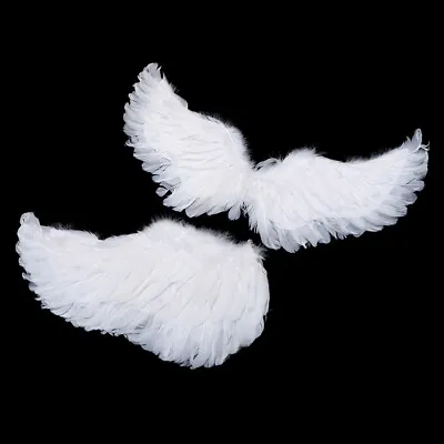 Swallow Shape White Angel Feather Wings With Elastic Straps For Kids Party Decor • $3.64