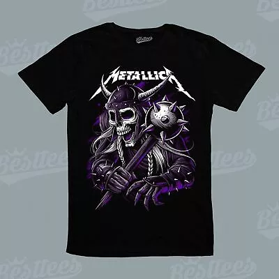 SALE!!_ METALLICA SKULL Skeleton GRIM REAPER Heavy Metal Rock Music Band T-Shirt • $22.99