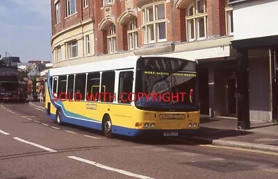 35mm Original Bus Slide Yellow Buses Bournemouth HF05 LYV • £4.99