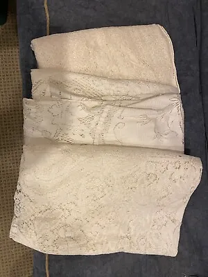 3 Assorted Quaker Lace Cotton VINTAGE Tablecloths • $30