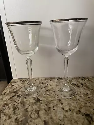 Mikasa Briarcliffe Water Crystal Goblets Set Of 2 • $18