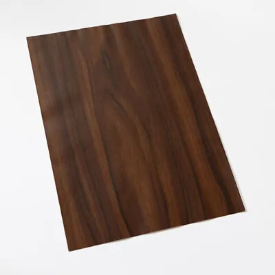 A4 Dc Fix Self-adhesive Vinyl Sheets Craft Pack - WALNUT • £2.50