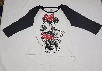 Disney Minnie Mouse Quarter Sleeve Womens T-shirt • $8.99