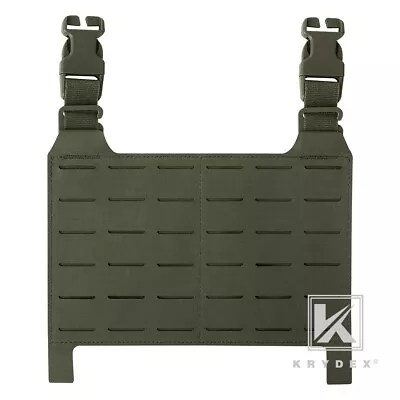 KRYDEX Tactical MOLLE Panel Front Flap Placard Removable Swift Buckle Green • $18.95