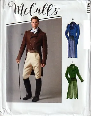 McCalls 8135 Mens Historical Costume Pattern Edwardian Tuxedo Choose Size New  • $9.99