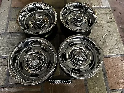 55-69 Chevy Rally C10 Truck Vette Style 2wd 6 Lug 15x8 &7 Trucknew Ring Caps • $1150