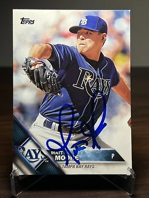 Matt Moore Signed Autographed 2016 Topps Baseball Card #698 Rays Auto • $4.50