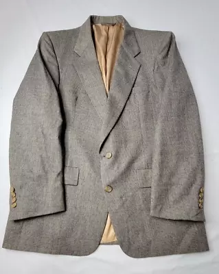 Christian Dior Monsiuer Vintage Dillards Gray Check Wool Suit Blazer Mens 42R • $49.99