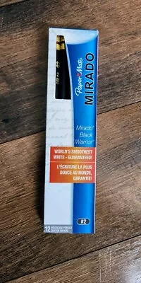 PaperMate MIRADO BLACK WARRIER #2 Pencils Pack Of 12 NEW UNSHARPENED Pencils. • $7.28