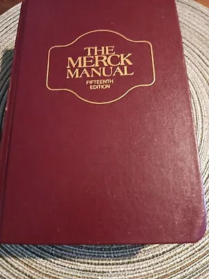 The Merck Manual: Of Diagnosis & Therapy - 1987 Fifteenth Edition - Hardcover  • $11