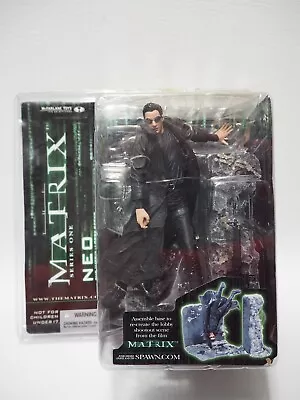 2003 Mcfarlane The Matrix Series One Neo Action Figure Lobby Shootout Scene NEW • $65