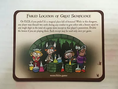 Munchkin Dungeon Promo Card - Fabled Location Of Great Significance • $9.99