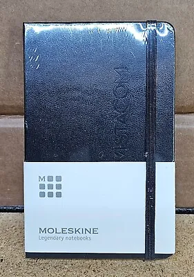 Moleskine Custom Pocket Notebook Hard Cover Black 3.5x5.5 In Lined • $6.95
