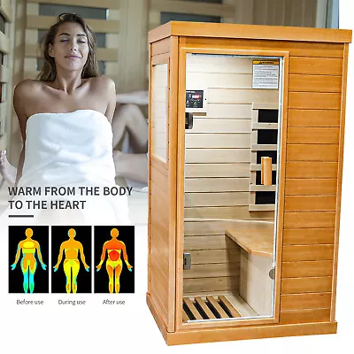 Infrared Sauna Room Personal Steam Sauna Heated Detox Therapy W/ Bluetooth AudFN • $1479.99