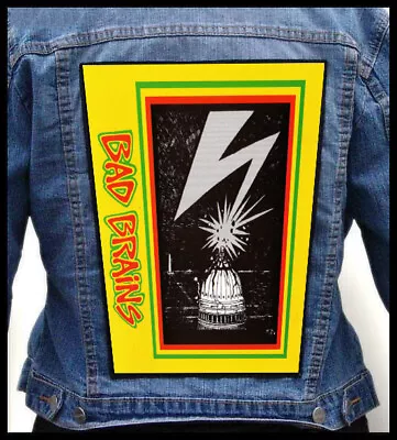 BAD BRAINS --- Giant Backpatch Back Patch / Minor Threat Circle Jerks Fugazi • $20