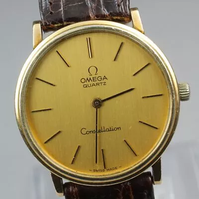 New Battery◆ Vintage Omega Constellation Quartz Cal 1330 Gold Men's Watch... • $499.07