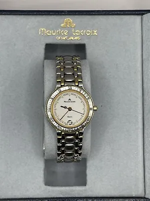 Maurice Lacroix Ladies Watch Swiss Quartz Box &Papers. Spare Links Rare • £150