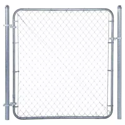 Fit-Right Fence Gate Kit 72 W X 59.5 H Single Walk-Through Chain Link Galvanized • $116.81