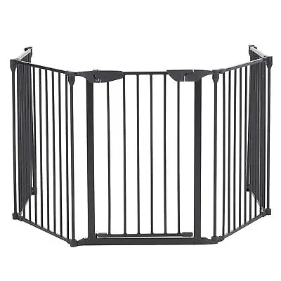 Fireplace Fence Metal Fire Gate Pet Baby Safety Fence Hearth Gate Black / White • $95.99