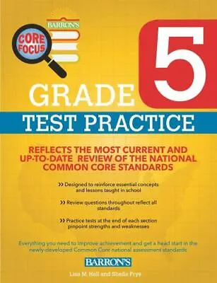 Barron's Core Focus: Grade 5 Test Practice For Common Core • $9.02