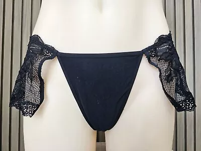 Very Sexy Victoria's Secret Ladies Thong Underwear Size Medium Colour Black • $4.99