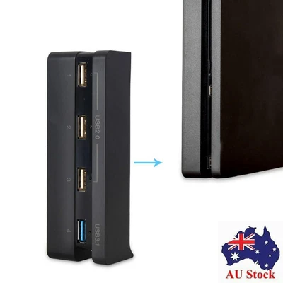 $20.47 • Buy Splitter Expansion USB Adapter USB Hub 4-Ports Extend For PS4 Slim USB 3.0 2.0