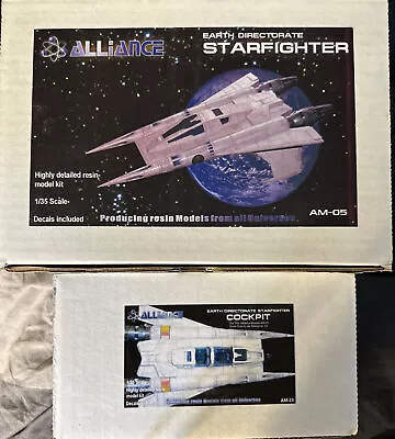 Alliance 1/ 35 Buck Rogers Starfighter  #AM-05 & Cockpit #AM-25 Kits Together • $265