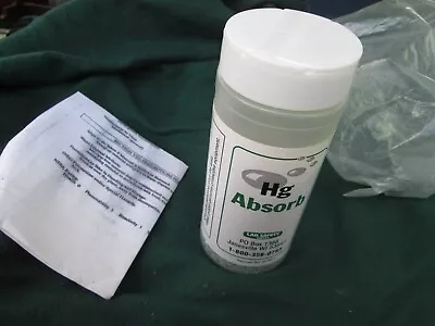 LAB SAFETY Hg Absorb Spill Kit 20755 Mercury Cleanup • $12.50