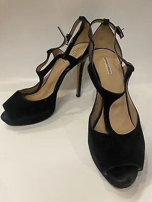 £35 • Buy Emporio Armani Women Shoes SuedeHigh Heels UK 5 / EU 38 Used Excellent Condition