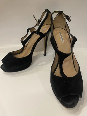£35 • Buy Emporio Armani Women Shoes SuedeHigh Heels UK 5 / EU 38 Used Excellent Condition