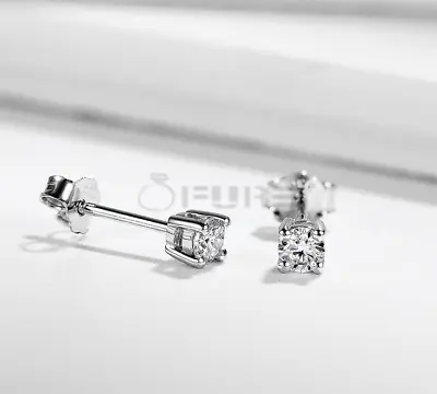 £3.39 • Buy Womens Mens Sterling Silver Plated Diamond Cut Round Ear Piercing Stud Earrings