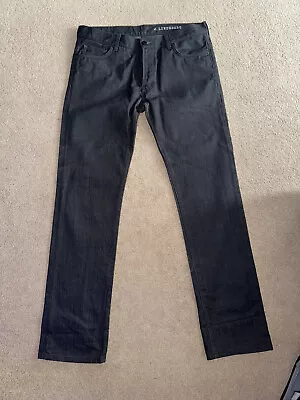 J.Lindeberg Mens Jeans 36X34 JAY Grey Denim Straight Leg Pants EXCELLENT Conditn • $49.95