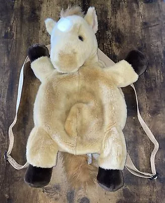 A&A BACKPACK Plush HORSE Pony OVERNIGHT Sleep Over TRAVEL Adjustable Straps • $21.49