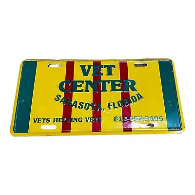 Vintage Vet Center Sarasota FL Front License Plate War Korean Vietnam Tag  • $32.49