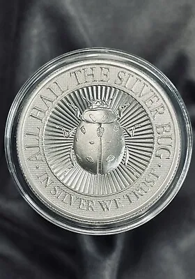 Lady Bug 2 Oz Silver High Relief Round Intaglio Mint • $99