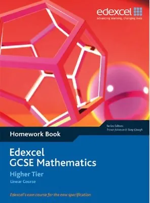 Edexcel GCSE Maths: Linear Higher Homework Book By Tony Clough Trevor Johnson • £2.39