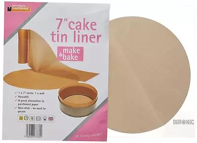 Toastabags Cake Tin Liner - Non Stick Reusable Circle And Wall Liner. 7 Inch 8  • £3.70