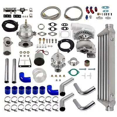 T3 T04E Universal Turbo Charger Kit Intercooler Pipe Bov Wastegate For 1.5L-3.0L • £432.39