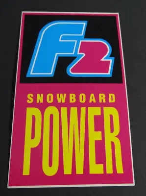 Promotional Stickers F2 Snowboard Power Winter Sports Ski 90er Years • $13.36