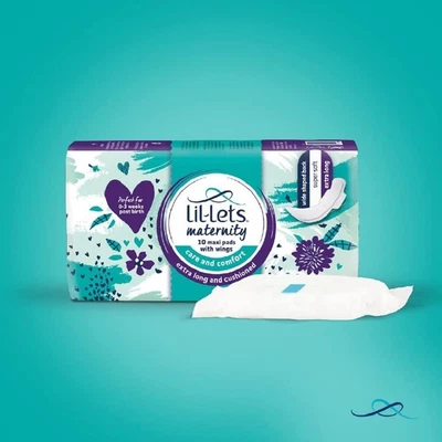 £7.29 • Buy Lil-Lets Maternity Pads | Extra Long Maxi Thick Towels X 30 | With Wings | 3...