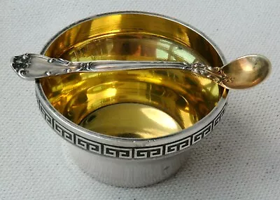 Russian Soviet Silver Salt Spoon Cellar Tea Coffee Kovsh Bowl Egg Order Pin Gold • $135